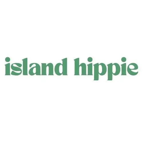 Green “island hippie” logo displayed in a rounded, lowercase font on a white background.